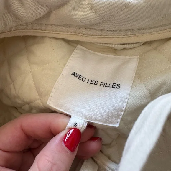 Avec Les Filles Cream Puffer Jacket - Picture 5 of 5